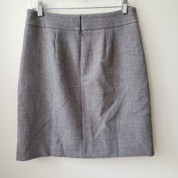 LOFT Slate Gray A-line Skirt - Sz 4 - Picture 4 of 10